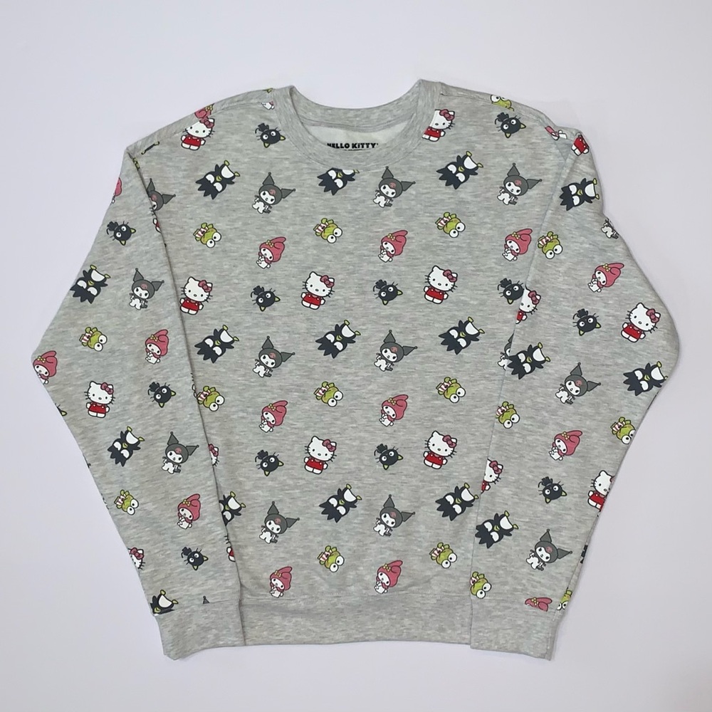 Hello Kitty and Friends by Sanrio Gray Sweatshirt-Size L New
